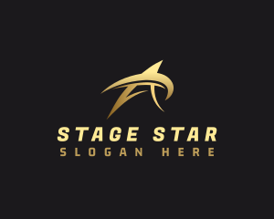 Actor - Star Swoosh Letter A logo design