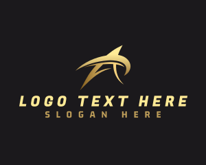Famous - Star Swoosh Letter A logo design