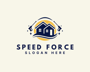 Pressure Washer House Sprayer logo design