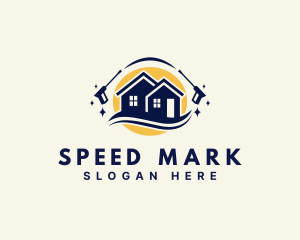 Pressure Washer House Sprayer logo design