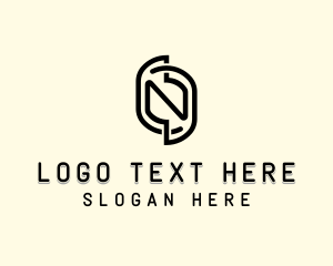 Letter N - Generic Curved Letter N logo design