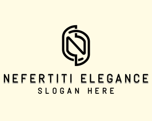 Generic Curved Letter N logo design