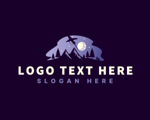 Exploration - Mountain Moon Travel logo design
