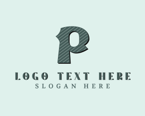 Tailoring - Stylish Brand Letter P logo design