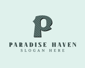 Stylish Brand Letter P logo design