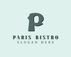 Stylish Brand Letter P logo design