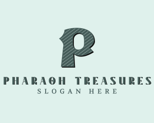 Stylish Brand Letter P logo design