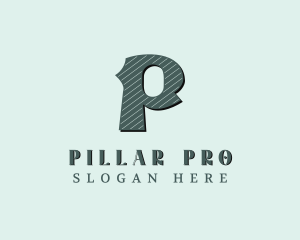 Stylish Brand Letter P logo design