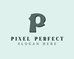 Stylish Brand Letter P logo design