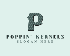 Stylish Brand Letter P logo design