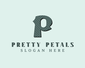 Stylish Brand Letter P logo design