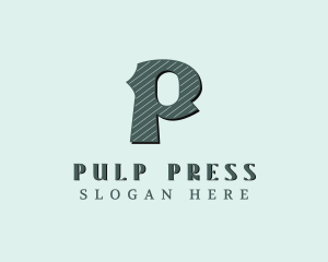 Stylish Brand Letter P logo design