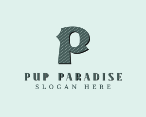 Stylish Brand Letter P logo design