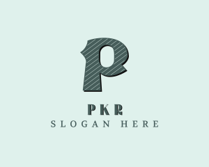 Stylish Brand Letter P logo design