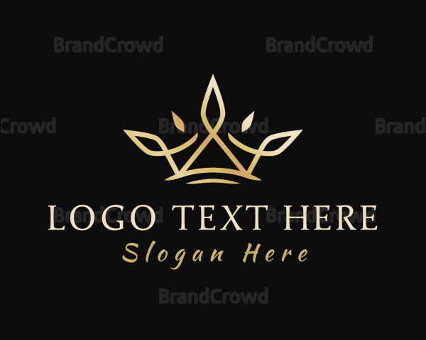 Gold Premium Crown Logo