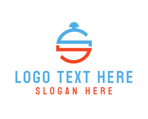 Online Booking - Food Catering Letter S logo design