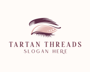 Eyelashes Cosmetic Makeup logo design