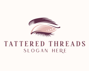 Eyelashes Cosmetic Makeup logo design