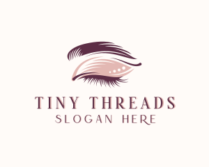 Eyelashes Cosmetic Makeup logo design