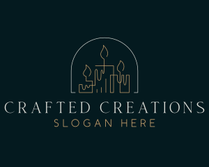 Handmade - Handmade Candle Lighting logo design