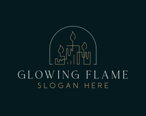 Handmade Candle Lighting logo design