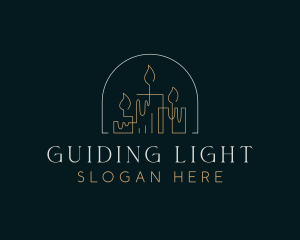 Handmade Candle Lighting logo design