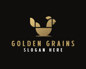 Golden Chicken Cuisine logo design