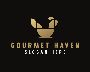 Golden Chicken Cuisine logo design