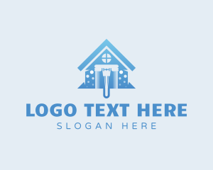 Cleaner - House Mop Cleaner logo design