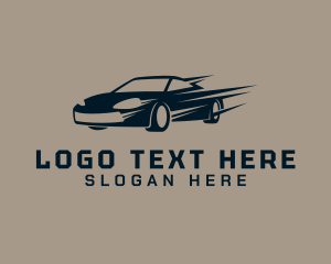 Auto Detailing - Fast Car Vehicle logo design