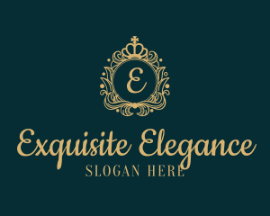 Exquisite - Royal Crown Ornament logo design