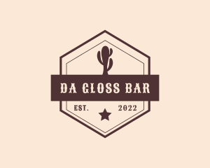 Western Cactus Bar logo design