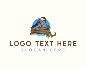 Zoo - Massachusetts Chickadee Bird logo design