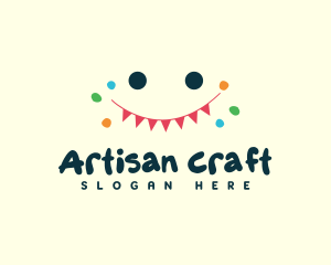 Crafty - Fun Party Confetti logo design
