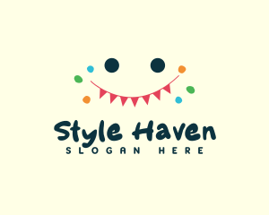 Souvenir Shop - Fun Party Confetti logo design