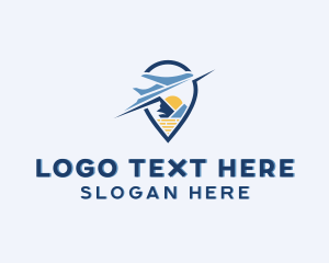 Tourism - Airplane Travel Tourism logo design