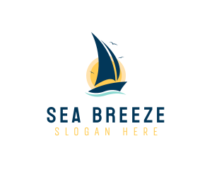 Sail - Summer Boat Sailing logo design