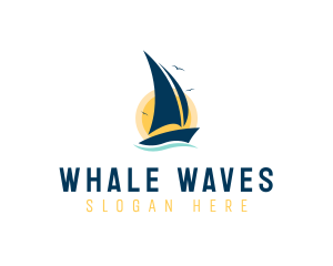 Summer Boat Sailing  logo design