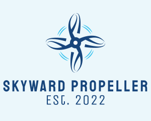 Wind Propeller Ventilation  logo design