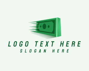 Green Technology - Fast Dollar Bill logo design