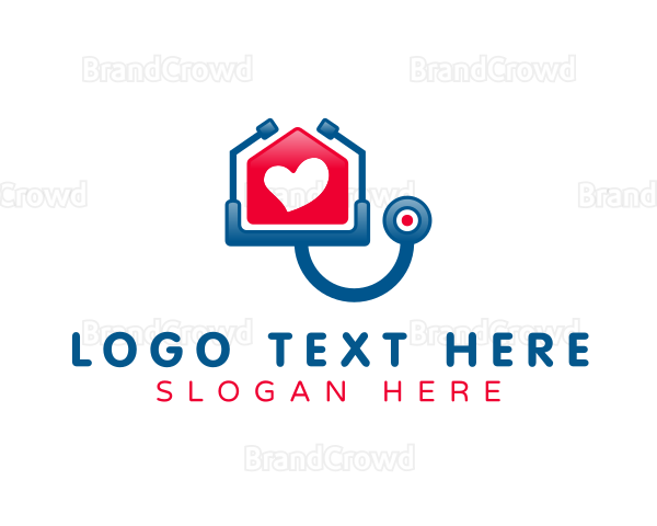 Cardiologist Stethoscope Heart Logo