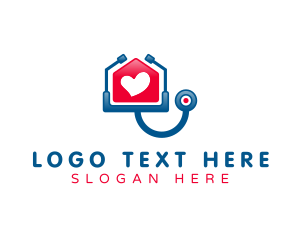 Pharmacy - Cardiologist Stethoscope Heart logo design