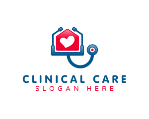 Cardiologist Stethoscope Heart logo design