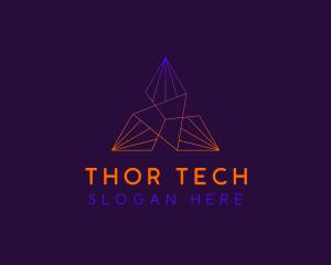 Pyramid Tech Company logo design