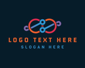 Symbol - Circuit Infinity Loop logo design