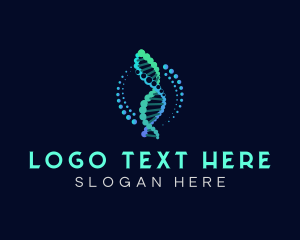 Biology - Genetic Medical DNA logo design