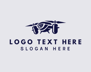 Aircraft - Aerial Drone Surveillance logo design