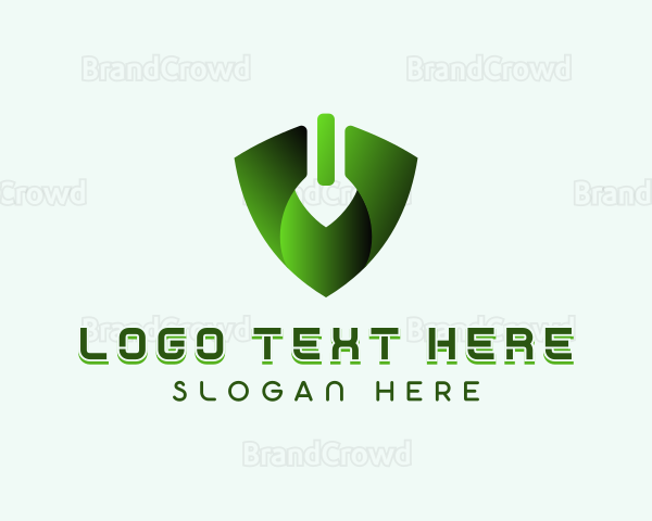 Tech Cyberspace Shield Logo