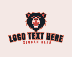 Game Streaming - Angry Bear Esport logo design