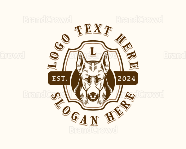 Canine Hound Dog Logo